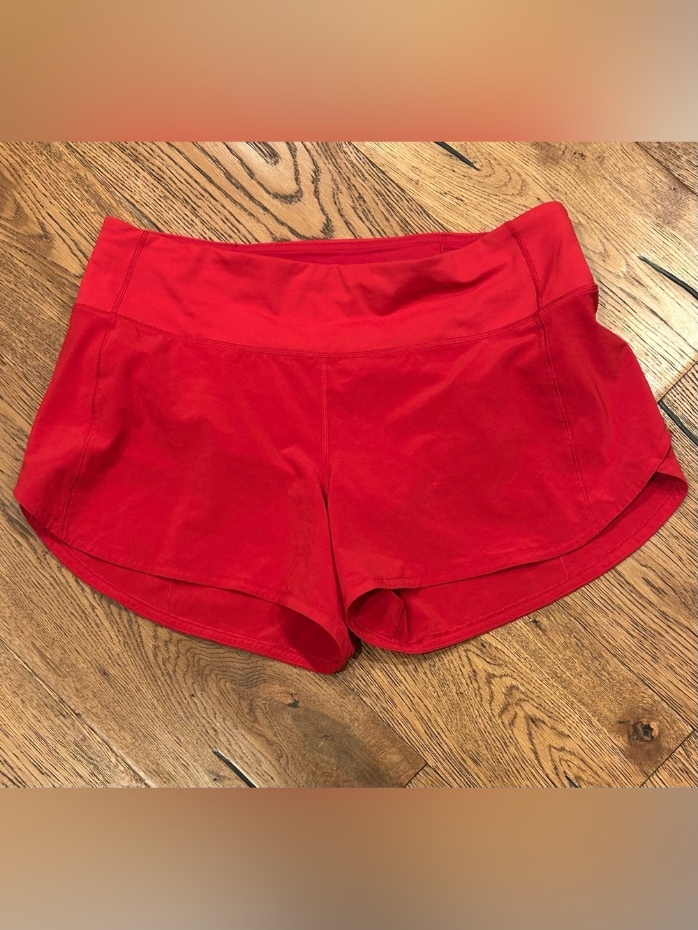 Lululemon Red Speed Up High-rise Lined Short Size 8